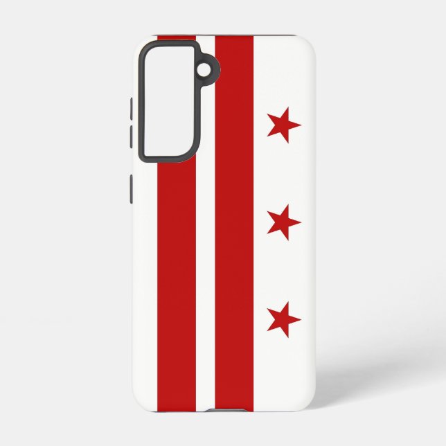 Funda Para Samsung Galaxy Bandera Funda Samsung Galaxy S21 de Washington DC (Reverso )