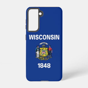 Funda Para Samsung Galaxy S21 Bandera Funda Samsung Galaxy S21 de Wisconsin