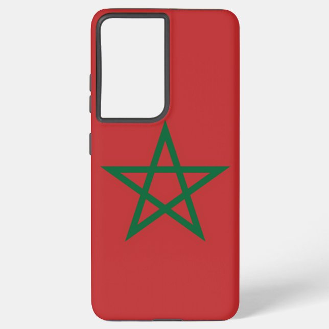 Funda Para Samsung Galaxy Bandera Funda Samsung Galaxy S21 Plus de Marruecos (Reverso )