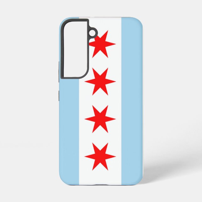 Funda Para Samsung Galaxy Bandera Funda Samsung Galaxy S22 de Chicago (Reverso )