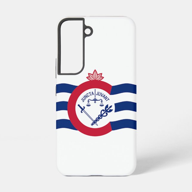 Funda Para Samsung Galaxy Bandera Funda Samsung Galaxy S22 de Cincinnati (Reverso )