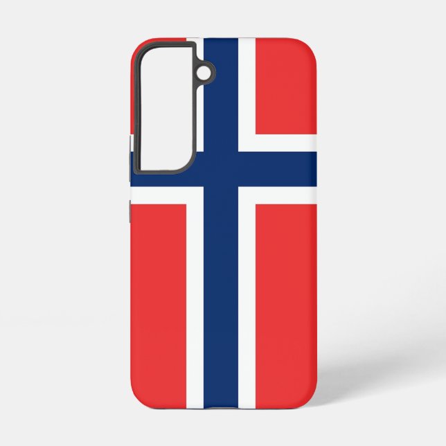 Funda Para Samsung Galaxy Bandera Funda Samsung Galaxy S22 de Noruega (Reverso )