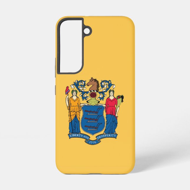 Funda Para Samsung Galaxy Bandera Funda Samsung Galaxy S22 de Nueva Jersey (Reverso )