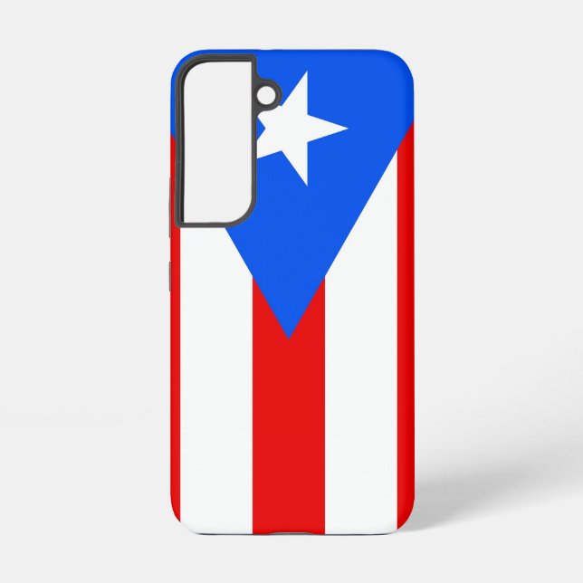 Funda Para Samsung Galaxy Bandera Funda Samsung Galaxy S22 de Puerto Rico (Reverso )