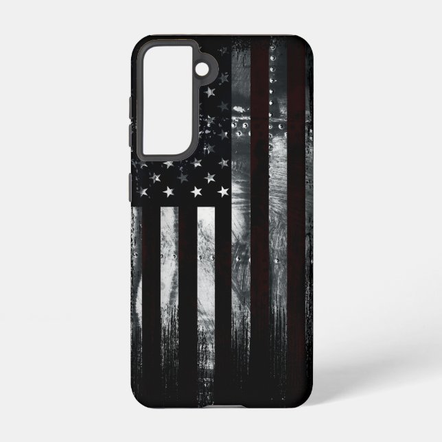 Funda Para Samsung Galaxy Bandera industrial norteamericana vintage (Reverso )