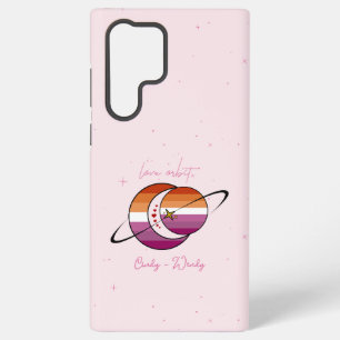 Funda Para Samsung Galaxy S22 Ultra Bandera Lesbiana de la puesta de sol del universo
