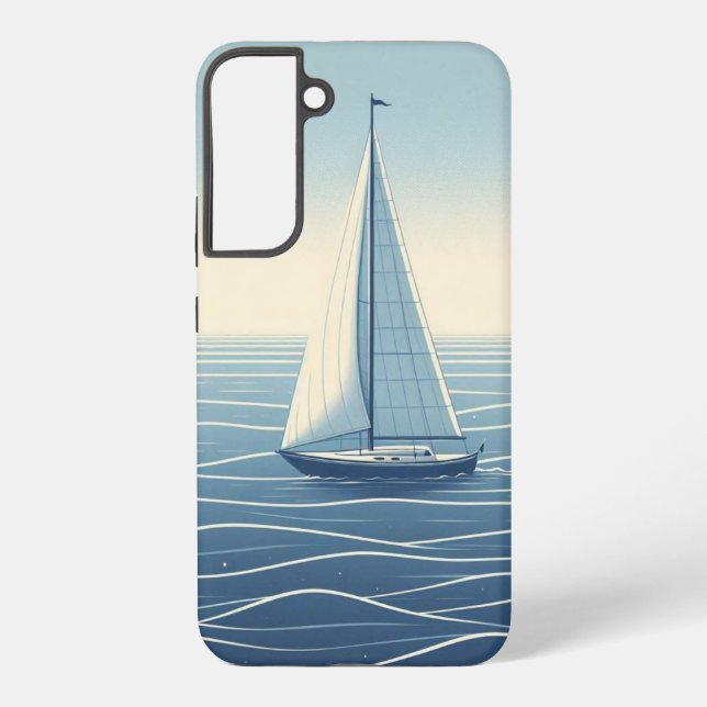 Funda Para Samsung Galaxy Barco de vela en alta mar (Reverso )