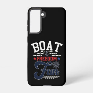 Funda Para Samsung Galaxy S21 Barco Libertad Diversión 4 De Julio Barquero