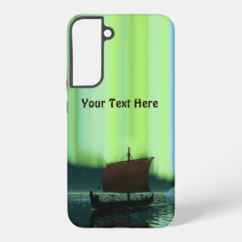 Funda Para Samsung Galaxy S22+ Barco Viking Bajo Luces del Norte