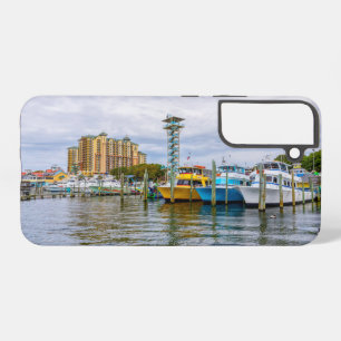 Funda Para Samsung Galaxy S22+ Barcos estacionados en el puerto de Florida Samsun