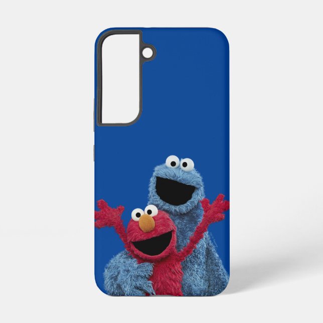 Funda Para Samsung Galaxy Barrio Sésamo | Monstruo Elmo y Cookie (Reverso )