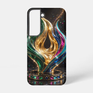 Funda Para Samsung Galaxy S22 Base de lujo con llama de joya