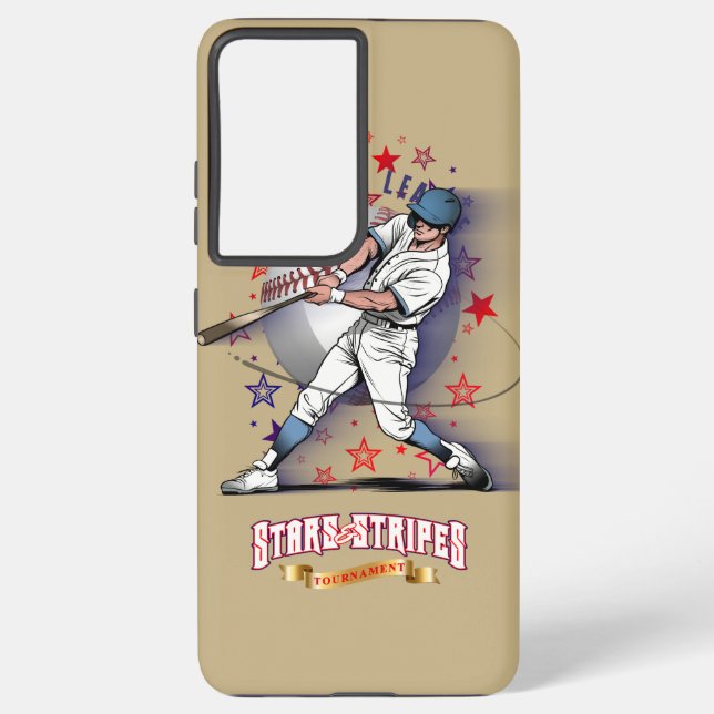 Funda Para Samsung Galaxy Baseball Stars & Stripes | (Reverso )