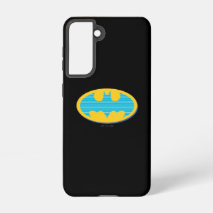 Funda Para Samsung Galaxy S21 Batman   Símbolo de franjas cian