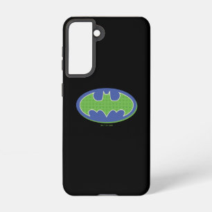 Funda Para Samsung Galaxy S21 Batman   Símbolo morado y verde
