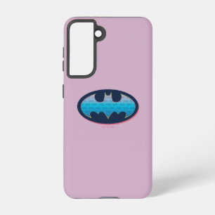 Funda Para Samsung Galaxy S21 Batman   Símbolo rosa y azul