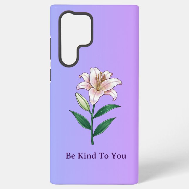 Funda Para Samsung Galaxy Be Kind To You Lily Self-Care Phone Case (Reverso )