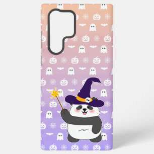 Funda Para Samsung Galaxy S22 Ultra Bebé Panda Lindo Bruja Varita Mágica de Halloween
