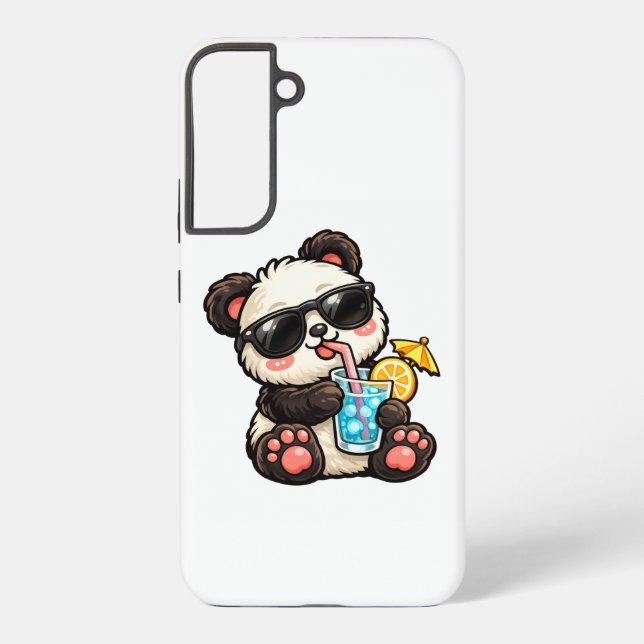 Funda Para Samsung Galaxy Bebida Cool Panda (Reverso )