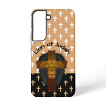Beige Moderno Cruces Negras Blancas León de Judá