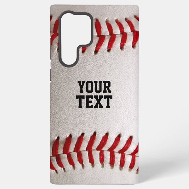 Funda Para Samsung Galaxy Béisbol con nombre personalizado (Reverso )