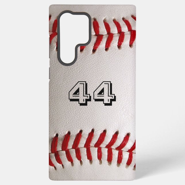 Funda Para Samsung Galaxy Béisbol con número de personalizable (Reverso )