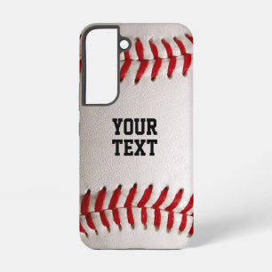 Funda Para Samsung Galaxy S22 Béisbol con texto de Personalizable