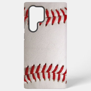 Funda Para Samsung Galaxy S22 Ultra Béisbol y Softbol Costura Roja