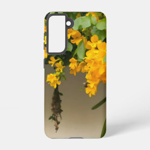 Funda Para Samsung Galaxy S21 Belleza Flor de Oro