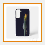 Funda Para Samsung Galaxy S22  Belleza floral oculta personalizada, flor en negro<br><div class="desc">El diseño es una fotografía retratada de una flor silvestre que presenta la belleza de pétalos y sépalos florales en tonos amarillos y verdes. El diseño incluye Para solicitudes especiales o preguntas,  contacte con el artista en wafadahdalcreates@gmail.com. © Wafa Y. Dahdal - Reservados todos los derechos. Arte de WD</div>