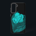 Funda Para Samsung Galaxy S21 Besada de ángeles , diseño negro y verde<br><div class="desc">Besada de ángeles ,  diseño negro y verde - Dibujo a lápiz de Krisi ArtKSZP</div>