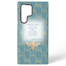 Biblia de Corona de Abeja Dorada Turquesa Cottagec