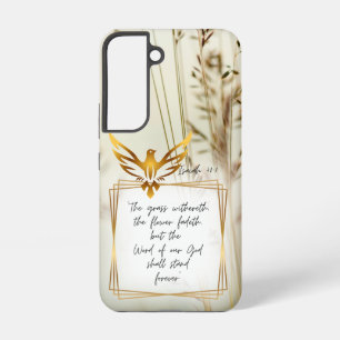 Funda Para Samsung Galaxy S22 Biblia Motivacional Naturaleza Césped Símbolo Palo