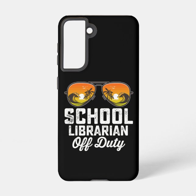 Funda Para Samsung Galaxy Bibliotecario Escolar Fuera De Servicio El Día De  (Reverso )