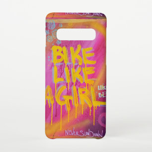 Funda Para Samsung Galaxy S10 Bicicleta como un chica