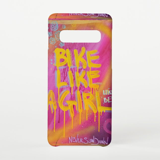Funda Para Samsung Galaxy Bicicleta como un chica (Reverso)
