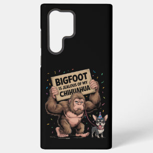 Funda Para Samsung Galaxy S22 Ultra Bigfoot está celoso de mi Chihuahua