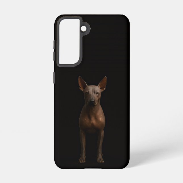 Funda Para Samsung Galaxy Black 4 Luxe  Galaxy S21 Case, Argentine Pila Dog (Reverso )