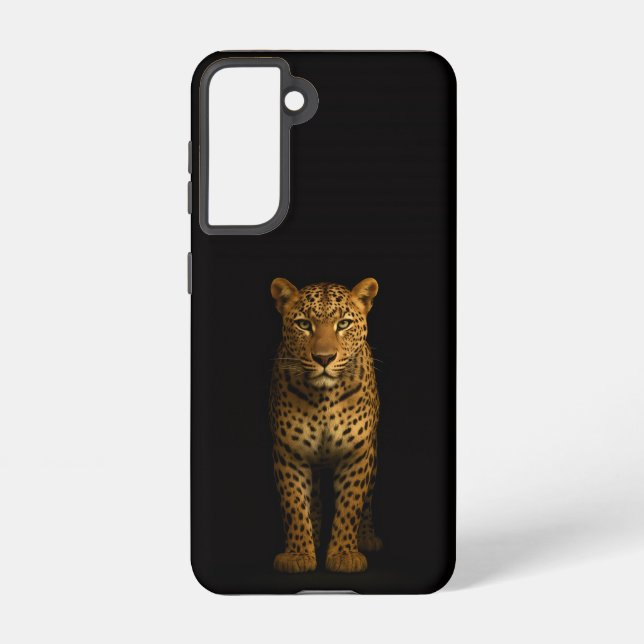 Funda Para Samsung Galaxy Black 4 Luxe  Galaxy S21 Case, Majestic Leopard (Reverso )