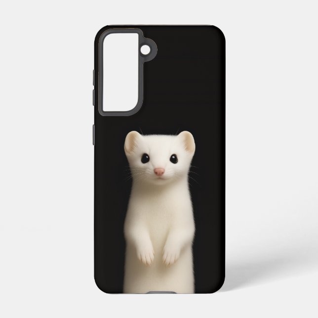 Funda Para Samsung Galaxy Black 4 Luxe  Galaxy S21 Case, Stylish Ermine (Reverso )