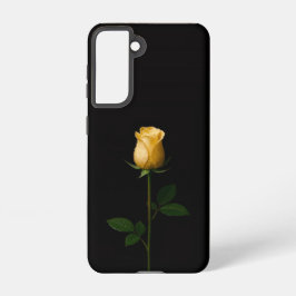 Funda Para Samsung Galaxy S21 Black 4 Luxe Galaxy S21 Case, Sunlit Yellow Rose