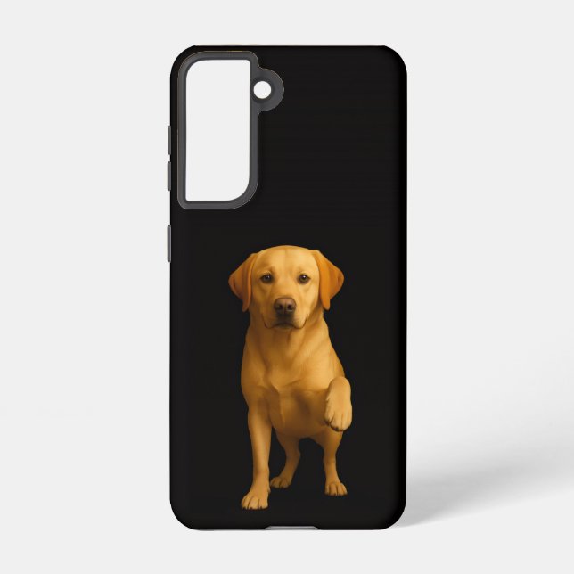 Funda Para Samsung Galaxy Black 4 Luxe  Galaxy S21 Case, Tender Labrador (Reverso )