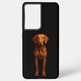 Funda Para Samsung Galaxy S21+ Black 4 Luxe Galaxy S21 Plus, Agile Vizsla Dog