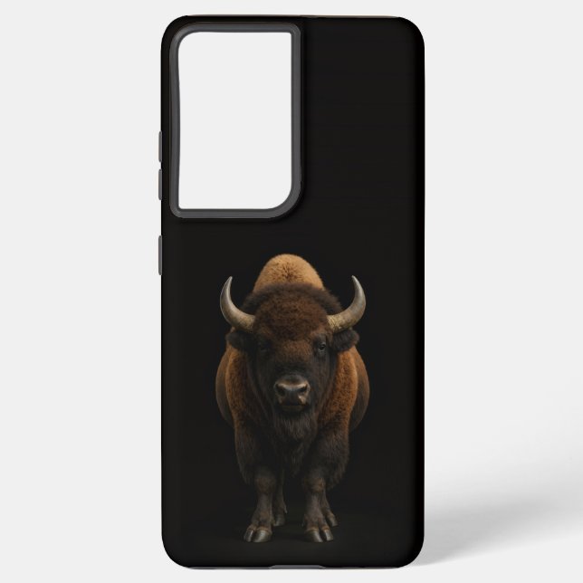 Funda Para Samsung Galaxy Black 4 Luxe Galaxy S21 Plus, American Bison (Reverso )