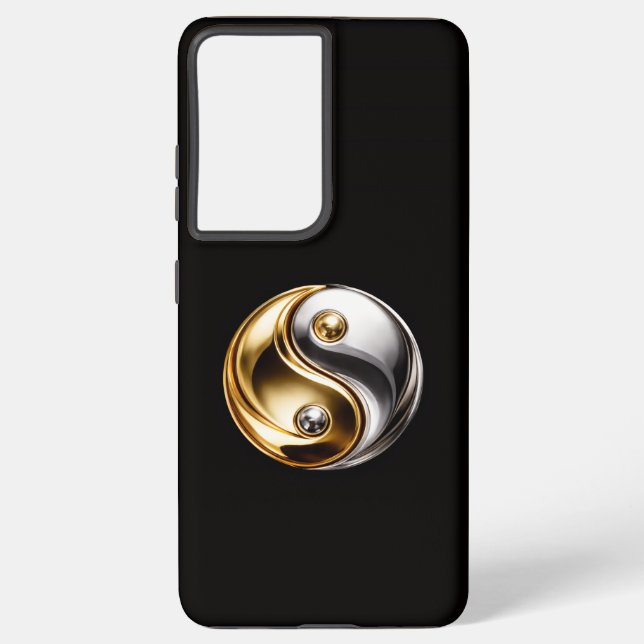 Funda Para Samsung Galaxy Black 4 Luxe Galaxy S21 Plus, Harmony Yin Yang (Reverso )