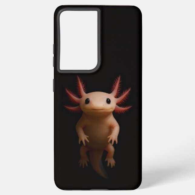 Funda Para Samsung Galaxy Black 4 Luxe Galaxy S21 Plus, Mexican Axolotl (Reverso )