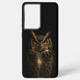 Funda Para Samsung Galaxy S21+ Black 4 Luxe Galaxy S21 Plus, Ojo Dorado Owl