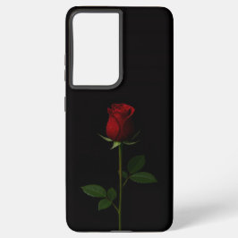 Funda Para Samsung Galaxy S21+ Black 4 Luxe Galaxy S21 Plus, Velvet Red Rose