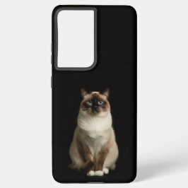 Funda Para Samsung Galaxy S21 Ultra Black 4 Luxe Galaxy S21 Ultra, Birmanese Cat