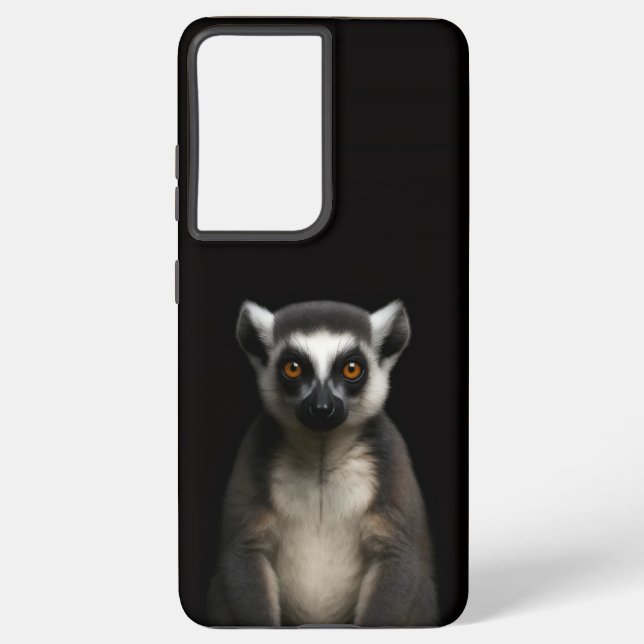 Funda Para Samsung Galaxy Black 4 Luxe Galaxy S21 Ultra, Gentle Lemur (Reverso )